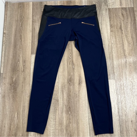 ADAY Throw And Roll Leggings Tights Navy Size L - Picture 5 of 12